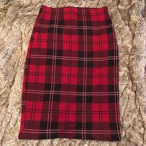 Topshop Plaid Skirt